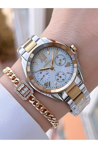 Essence Women's Wristwatch - Inner Active Steel Band, Does Not Lose Color, Bes.6927Fe.220