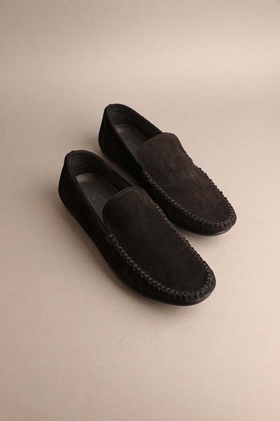 Gondol Loafer clasic pentru bărbați - piele naturală neagră 41 ttx.239