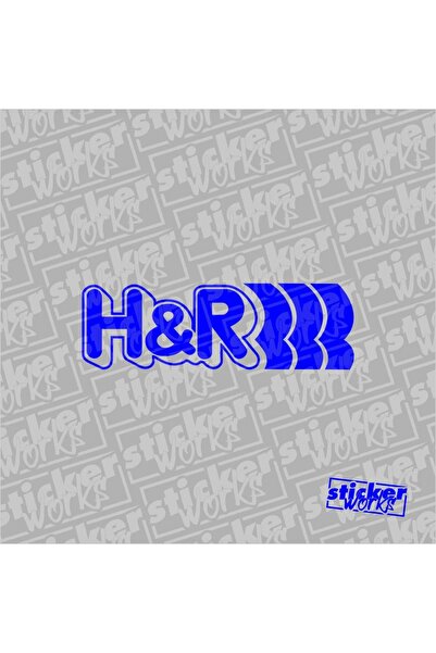 Sticker Works ملصق H&R - باللون الأزرق النيابوري