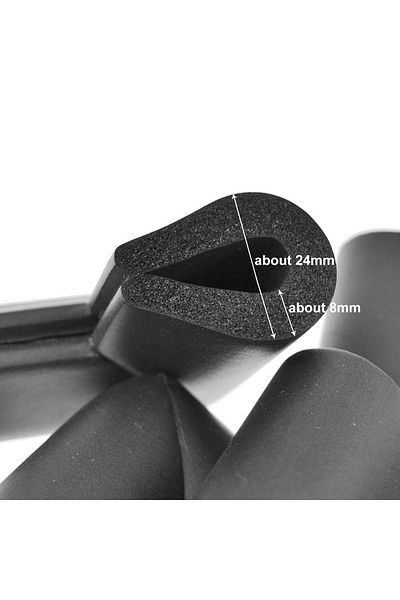 Evokids (2 Meters U Type Edge 4 Pieces U Corner) Black U Type Edge Protector