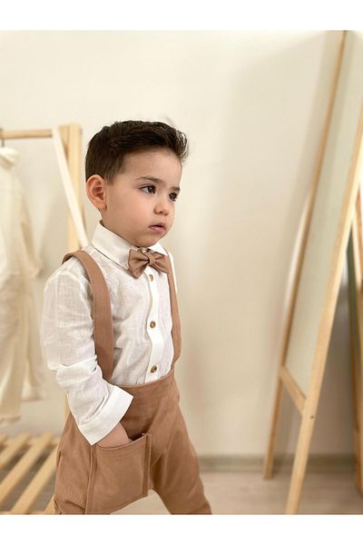 bohemiankids baby wear Комплект сарафан с канела