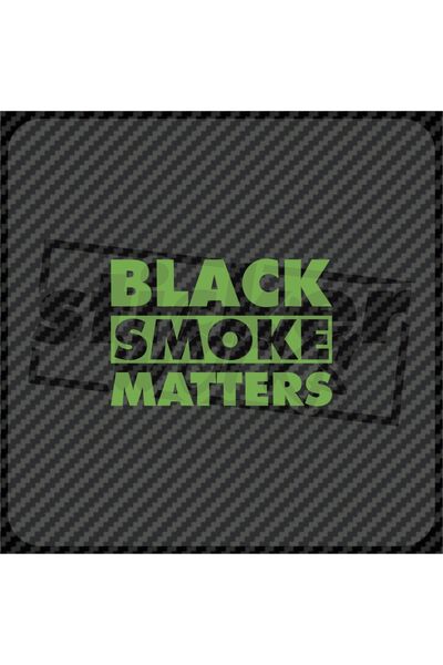 Sticker Works ملصق مواد الدخان الأسود