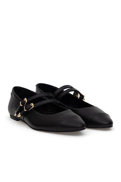 U.S. Polo Assn. باليرينا سوداء للسيدات 50295224 -vr046