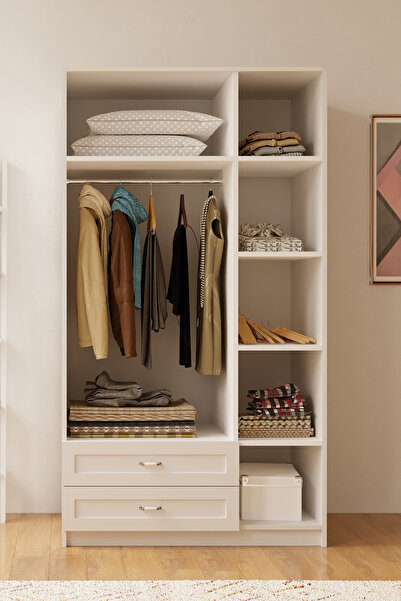 Rabi Kardelen Country 3 Kapak 2 Çekmeceli Gardırop