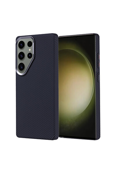Hatreds Galaxy S25 Ultra Kılıf Magsafe Şarj Özellikli Karbon Fiber Görünümlü ...