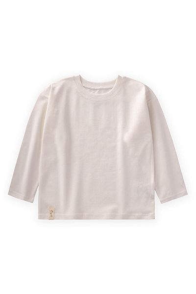 Cigit Εποχιακό Basic T-Shirt 2-10 Years Off White