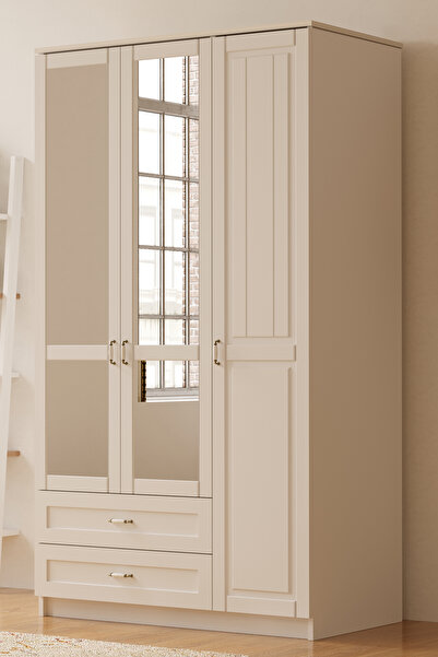 Rabi Kardelen Country 3 Kapak 2 Çekmeceli Gardırop