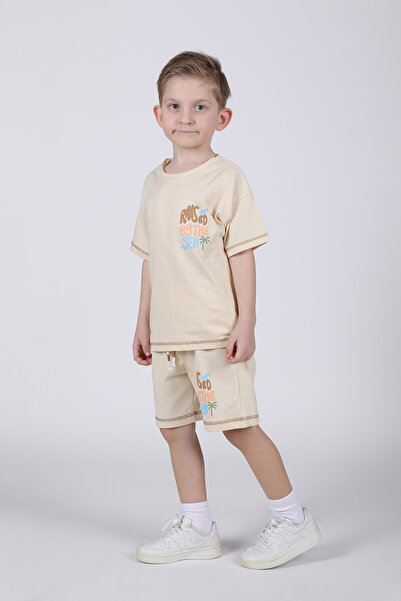 BOBBY JR KİDSWEAR SET IMPRIMAT PE SPATELE SI FATA CU MOTIV RAISED BY THE SEA