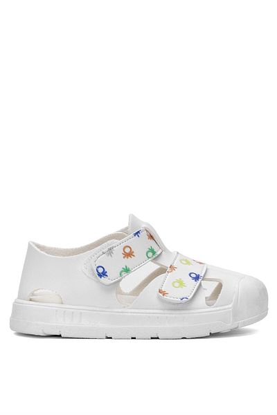 Benetton Bn-1407 Baby Boy Sandals White