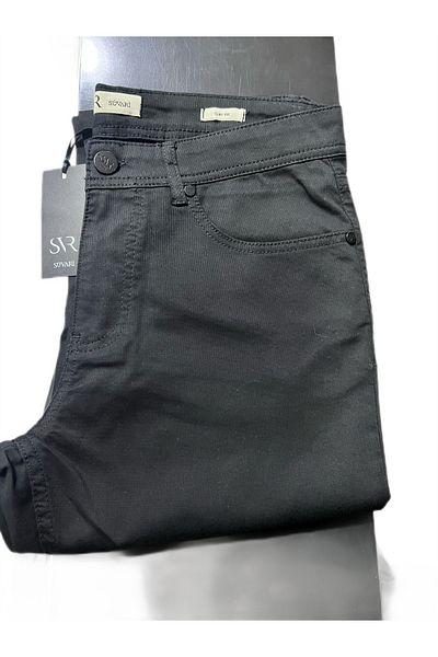 SÜVARİ Slim Fit Stripe Patterned 85% Cotton Thin Linen Trousers