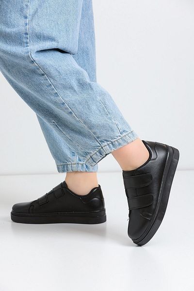 ALTUNTAŞ Unisex Velcro Women's Sports Shoes Sneaker Model - Black