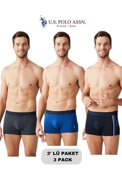 U.S. Polo Assn. Male, Licensed, Uspa, 3 Boxer Set (Boxed)