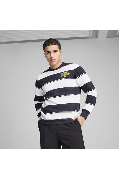 Puma PUMA Class Striped Crew Men