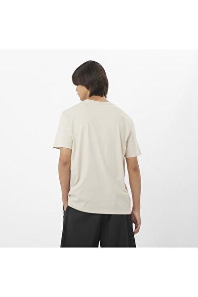 Salomon Logo Tee Men T-Shirt Lc2522 Men's T-Shirt Beige