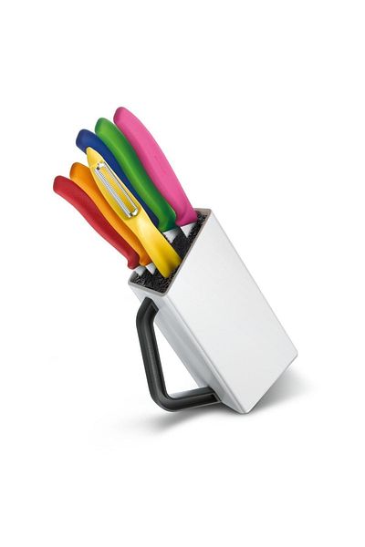 Victorinox Swiss Classic Knife Set with Block, 6 Parts