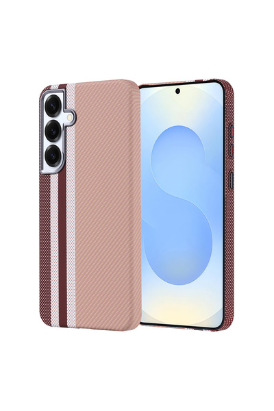 Rivor Galaxy S25 Plus & Galaxy S24 Plus Kılıf Magsafe Şarj Özellikli Karbon Fiber Görünümlü Premium Kapak