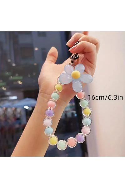 NAİL ART Charm pentru geantă cu mărgele colorate cu margarete