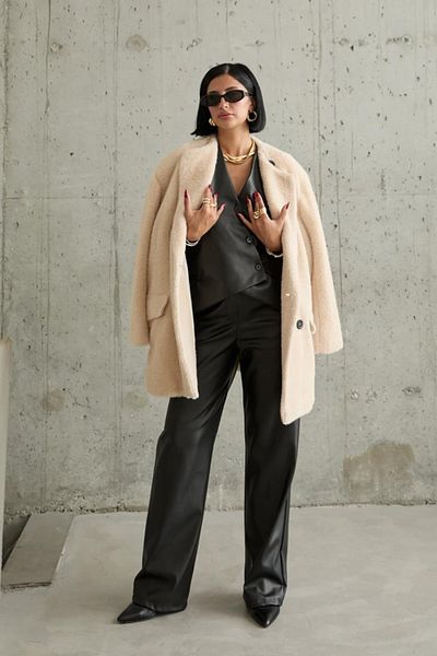 MODAVERA Camel Feather Soft Coat