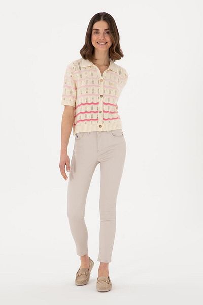 U.S. Polo Assn. Women's Cream Knitwear Cardigan G082Sz0Th.000. 2099871