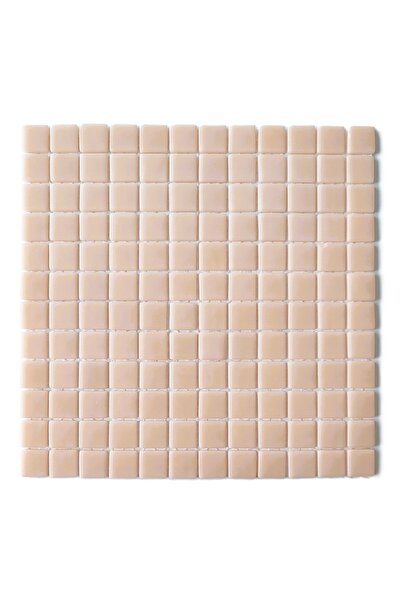 MozaiKristaL Tüm Yüzeyler Için 25x25mm Yavruağzı, 31.5x31.5cm Fileli Cam Mozaik. (10 FİLE KARO=1 M2 FİYATIDIR)