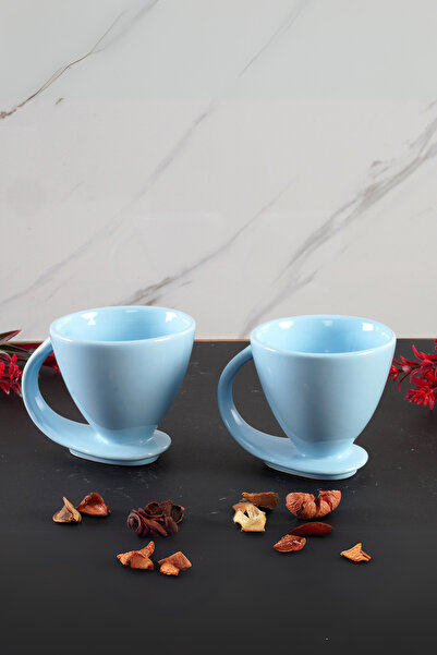 MİNOLE HOME 2-Person Self-Base Mug Set