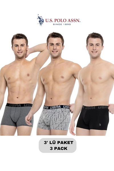 U.S. Polo Assn. Male, Licensed, Uspa, 3 Boxer Set (Boxed)