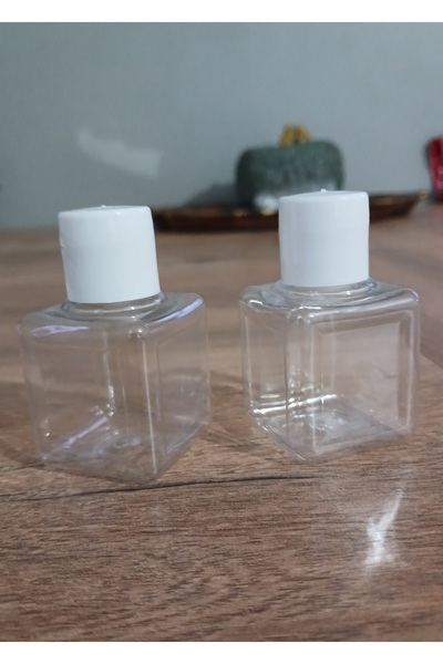 uygarsarı 100 Adet Us-7 Kapaklı Boş Şişe 35 Ml Dekoratif Şampuan Şişesi