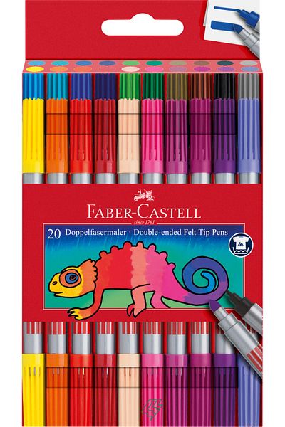 Faber Castell Markere 20 de culori 2 sfaturi Faber-Castell