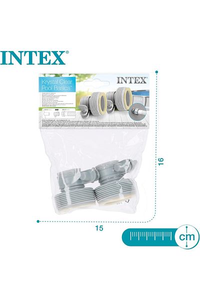 Intex Adaptor Clamp And Fittings 2 pc Set 29061