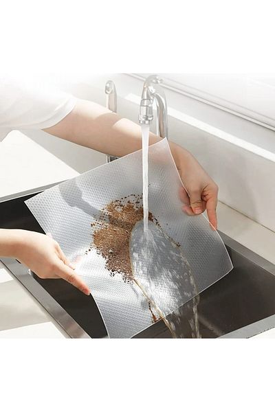 AWNIC Set of 3 Awnic drawer mats, plastic, dark grey, 45 x 150 cm
