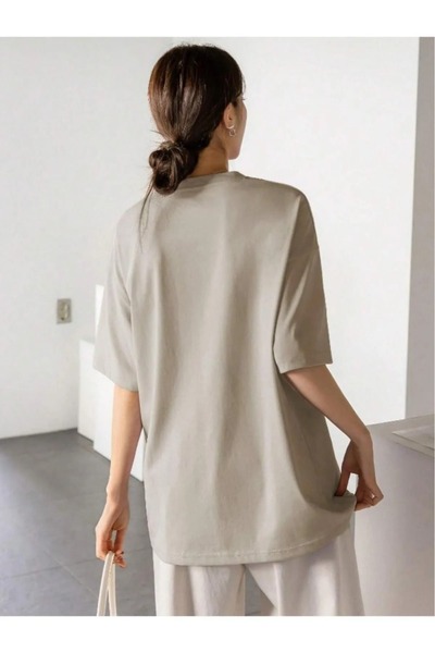 WEARTEX Women's Thousand Printed Crew Neck Oversize Basic T-Shirt