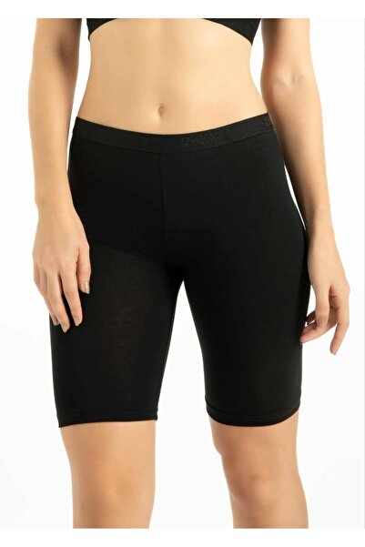 bazaar-turkey all you need Colanți negri de bambus deasupra genunchiului de damă