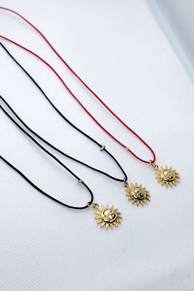 Miray hediyelik Sun and Moon Steel Necklace - Balance Symbol