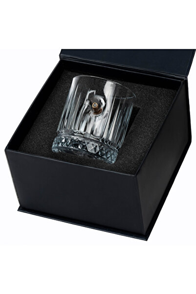 Bellore Gerçek .308 Mermili Özel Lüks Kristal Hediyelik Bardağı 355cc