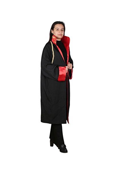 RONA TEKSTİL Saf Ipek Savcı Cübbesi (İSİM IŞLEMELİ)(İMALATÇISINDAN: R ONA TEKSTİL)(İPEK KUMAŞ - UNİSEX)