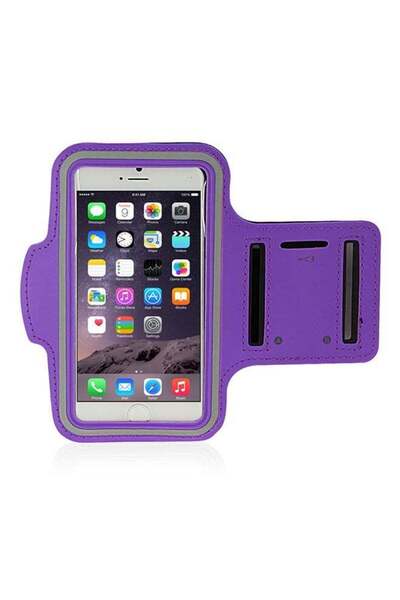 Generic حقيبة أرمباند موبايل 5.5 - بنفسجي