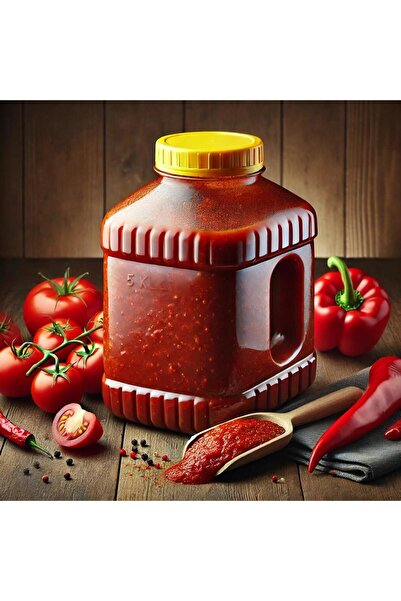 Karşı Köyden Tatlı Kapya Biber Salçası - Güneşte Kurutma 5,1 Kg Pet