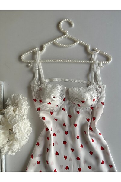 ELORİA Νυχτερινό Μελωδικό Σατέν Νυχτικό