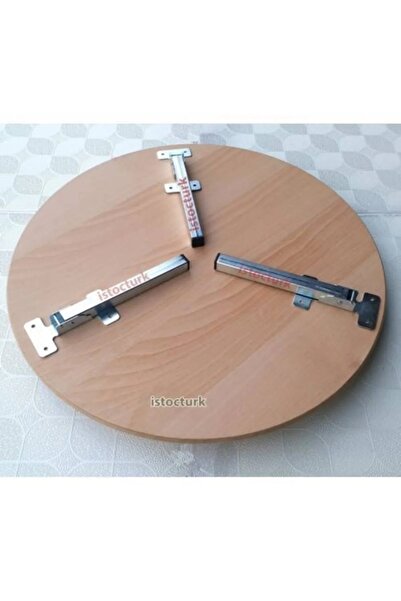BİODATA Metal Yer Sofrası Ayağı 22 Cm (4 Adet) Yemek Yufka Açma Sofra Ayağı Katlanır Metal Sofra Ayağı