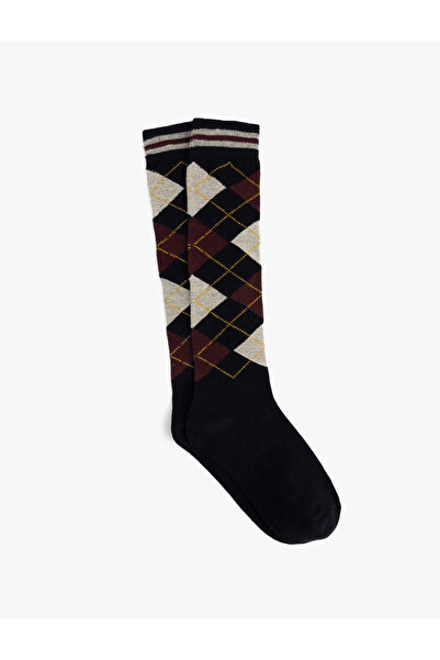 Koton Șosete lungi colorate cu modele geometrice
