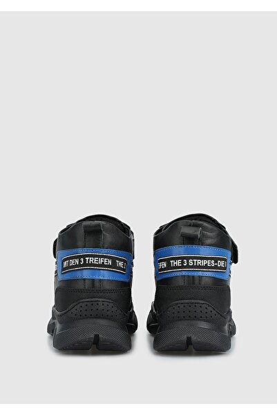 Kiddo Siyah Deri Erkek Çocuk Bot