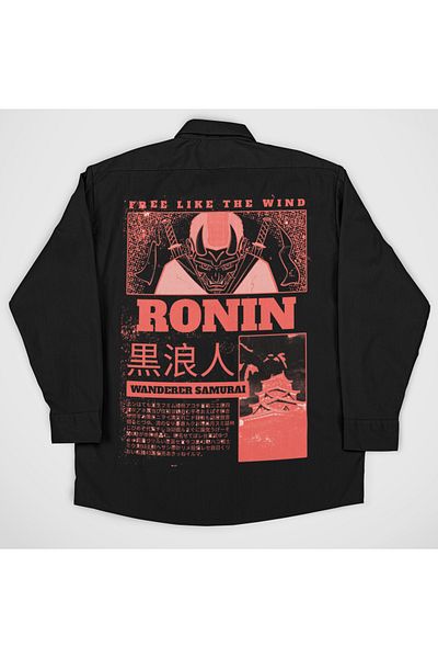 SEVBANO 47 Ronin Samurai Written Unisex Movie Design Shirt