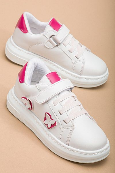 Dilimler Ayakkabı Pantofi sport pentru fete Fuchsia Butterfly Model Talpa cusuta