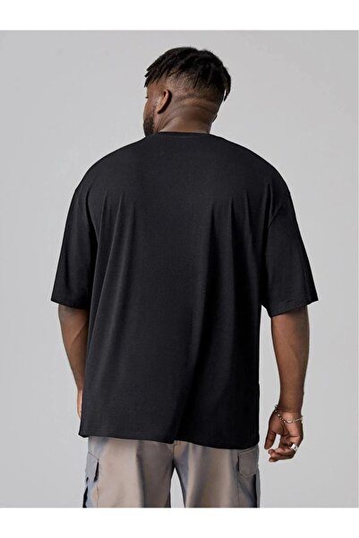 WEARTEX Men's Dreamer Printed Crew Neck Oversize Basic T-Shirt