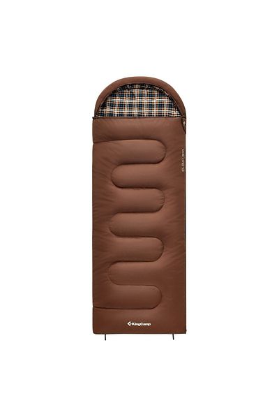 KINGCAMP Cloud 400 Ultra -15 ° C Wide Sleeping Bag Coffee Right F.