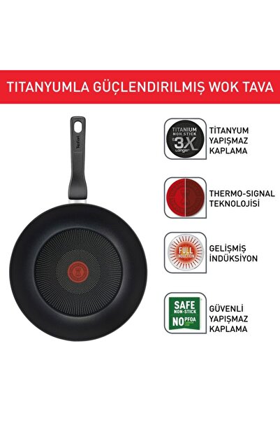 TEFAL Titanium 3X Ultimateone Induction Based Wok Pan