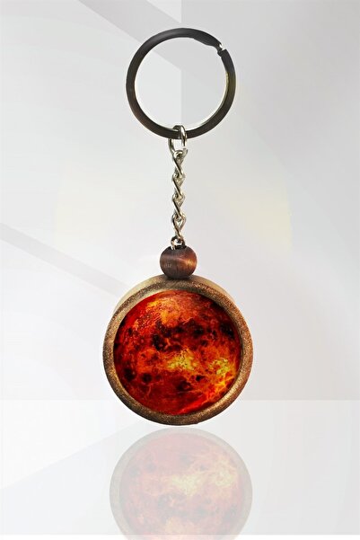 Tahtakolik سلسلة مفاتيح خشبية من الشمس