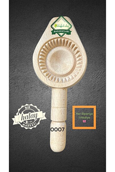 ABDULLAH DAĞ Hatay Yöresinden Doğal Ahşap Tahta Pasta Kömbe Kerebiç Kalıbı 0007