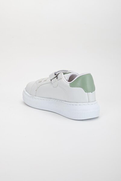 Dilimler Ayakkabı Girl's Sneakers - Green Butterfly Model (Stitched Sole)