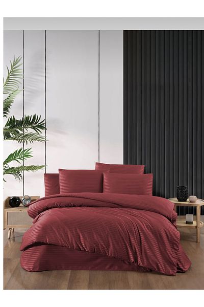 Uckan Cotton Satin Duvet Cover Set